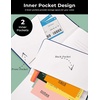 image:imageAISBUGUR Small Notebook Journal  3 Pack Total 480 Pages  Pocket Notebooks with Pens for Work  37 x 57 A6 Notebook  Hardcover Mini Notebooks1Black 1Blue