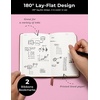 image:imageAISBUGUR Small Notebook Journal  3 Pack Total 480 Pages  Pocket Notebooks with Pens for Work  37 x 57 A6 Notebook  Hardcover Mini Notebooks1Black 1Brown