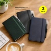 image:imageAISBUGUR Small Notebook Journal  3 Pack Total 480 Pages  Pocket Notebooks with Pens for Work  37 x 57 A6 Notebook  Hardcover Mini Notebooks1Green 1Blue 1Black