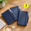 image:imageAISBUGUR Small Notebook Journal  3 Pack Total 480 Pages  Pocket Notebooks with Pens for Work  37 x 57 A6 Notebook  Hardcover Mini Notebooks3Blue