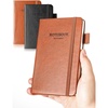 image:imageAISBUGUR Small Notebook Journal  3 Pack Total 480 Pages  Pocket Notebooks with Pens for Work  37 x 57 A6 Notebook  Hardcover Mini Notebooks1Black 1Brown