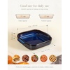 image:image8x8 Baking Pan Ceramic Square Baking Dish Lasagna Pan with Double Handles Deep Casserole Dish for Brownie Lasagna Roasting and Great for Kitchen Decor Reactive Glaze Blue