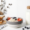image:imageAISBUGUR Dessert Bowls Set of 810 OZ Ceramic Small Bowls for Kitchen45 White Ice Cream Bowls for Dishwasher amp Microwave Safe26 oz 4 pieces Gray