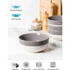 image:imageAISBUGUR Dessert Bowls Set of 810 OZ Ceramic Small Bowls for Kitchen45 White Ice Cream Bowls for Dishwasher amp Microwave Safe26 oz 4 pieces Gray