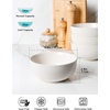 image:imageAISBUGUR Dessert Bowls Set of 810 OZ Ceramic Small Bowls for Kitchen45 White Ice Cream Bowls for Dishwasher amp Microwave Safe26 oz 4 pieces Matte White