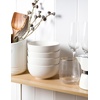 image:imageAISBUGUR Dessert Bowls Set of 810 OZ Ceramic Small Bowls for Kitchen45 White Ice Cream Bowls for Dishwasher amp Microwave Safe26 oz 4 pieces Matte White