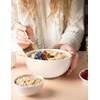 image:imageAISBUGUR Dessert Bowls Set of 810 OZ Ceramic Small Bowls for Kitchen45 White Ice Cream Bowls for Dishwasher amp Microwave Safe26 oz 4 pieces Matte White
