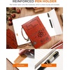 image:imageTo My Daughter Gift Leather Writing Journal from Mum with Inspirational Quotes  Retro Tree of Life Faux Birthday Wedding Graduation Back to School Personal Diary mum to daughterSister Gift