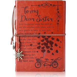 image:imageTo My Daughter Gift Leather Writing Journal from Mum with Inspirational Quotes  Retro Tree of Life Faux Birthday Wedding Graduation Back to School Personal Diary mum to daughterSister Gift
