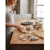 image:imageAISBUGUR Butter Knife Spreader 4Pack Knives with Comfortable Handle and Stainless Steel Blade Cheese Spreader for Kitchen 53 White4Pack