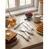 image:imageAISBUGUR Butter Knife Spreader 4Pack Knives with Comfortable Handle and Stainless Steel Blade Cheese Spreader for Kitchen 53 White6Pack