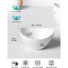 image:imageAISBUGUR Bowls Set of 610 OZ Ceramic Small Dessert Bowls for Kitchen5Inch White Ice Cream Bowls for DessertIce CreamSnacksRiceFruit Soup  Dishwasher amp Microwave Safe
