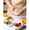 image:imageAISBUGUR Bowls Set of 610 OZ Ceramic Small Dessert Bowls for Kitchen5Inch White Ice Cream Bowls for DessertIce CreamSnacksRiceFruit Soup  Dishwasher amp Microwave Safe