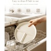image:imageAISBUGUR Ceramic Portion Control Plate for Weight Loss9Inch Divided Plate for Adults3Compartment Portion Plate for Healthy EatingDishwasher amp Microwave SafeWhite1
