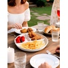 image:imageAISBUGUR Ceramic Portion Control Plate for Weight Loss9Inch Divided Plate for Adults3Compartment Portion Plate for Healthy EatingDishwasher amp Microwave SafeWhite2