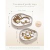image:imageAISBUGUR Jewelry Dish Set of 2 Large Jewelry Tray for More Jewelry Ring Dish Jewelry Bowl with Beautiful Package and Greeting Card Perfect for Birthday Gifts for WomenSet of 2Cloud