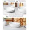 image:imageAISBUGUR Large Pasta Bowls 62oz Salad Bowls Set of 2 10 Serving Bowls for Dinner Ceramic Shallow Bowls Set Plates for Serving Soup Pasta Noodles Dinner Microwave amp Dishwasher Safe White