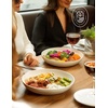image:imageAISBUGUR Pasta Bowls 38oz Ceramic Pasta Plates Set of 6 87 Salad Bowls Serving Bowls White Blates for Eating Wide and Shallow Bowls Plates for Serving Dinner Microwave Dishwasher Safe