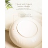 image:imageAISBUGUR Pasta Bowls 38oz Ceramic Pasta Plates Set of 6 87 Salad Bowls Serving Bowls White Blates for Eating Wide and Shallow Bowls Plates for Serving Dinner Microwave Dishwasher Safe