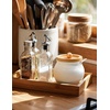 image:imageAISBUGUR Sugar Bowl with Lid and Spoon 13oz Sugar Jar with Bamboo LidCeramic Sugar Container for Coffee Bar  CountertopKitchen Decor White