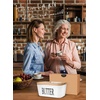 image:imageButter Dish with Lid Large Butter Container for Countertop Ceramic Butter Holder for Counter Butter Tray Butter Keeper with Knife and Sponge Scrubber Perfect for 2 Sticks of Butter WhiteWhite
