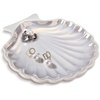image:imageAISBUGUR Jewelry Dish Set of 2 Large Jewelry Tray for More Jewelry Ring Dish Jewelry Bowl with Beautiful Package and Greeting Card Perfect for Birthday Gifts for WomenShell White
