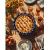 image:imageAISBUGUR Pie Pan for Baking 9 Inch Ceramic Pie Dish Quiche Baking Dish NonStick Dishwasher amp Oven Safe Reactive Glaze Blue