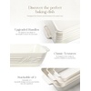 image:imageCeramic Baking Dish Set 3Piece Casserole Dishes for Oven Rectangular Baking Pans Deep Lasagna Pans with Handles MultiSize Set for Cooking Baking Serving and Gifting White 1611229White