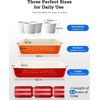 image:imageCeramic Baking Dish Set 3Piece Casserole Dishes for Oven Rectangular Baking Pans Deep Lasagna Pans with Handles MultiSize Set for Cooking Baking Serving and Gifting White 1611229Red 2 set