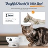 image:imageRaised Cat Food Bowl Ceramic 15 Tilted Cat Food Bowls Protect Cats Spine Anti Vomiting Backflow Prevention Bowls for Adult Kitty Kitten and Small Dogs GreenBlueWater Bowl